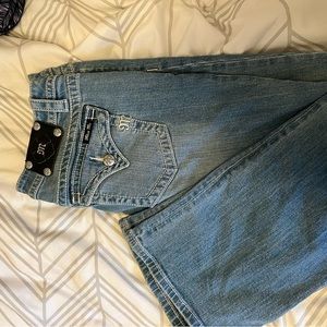 Light wash boot cut Miss Me jeans. Worn once.